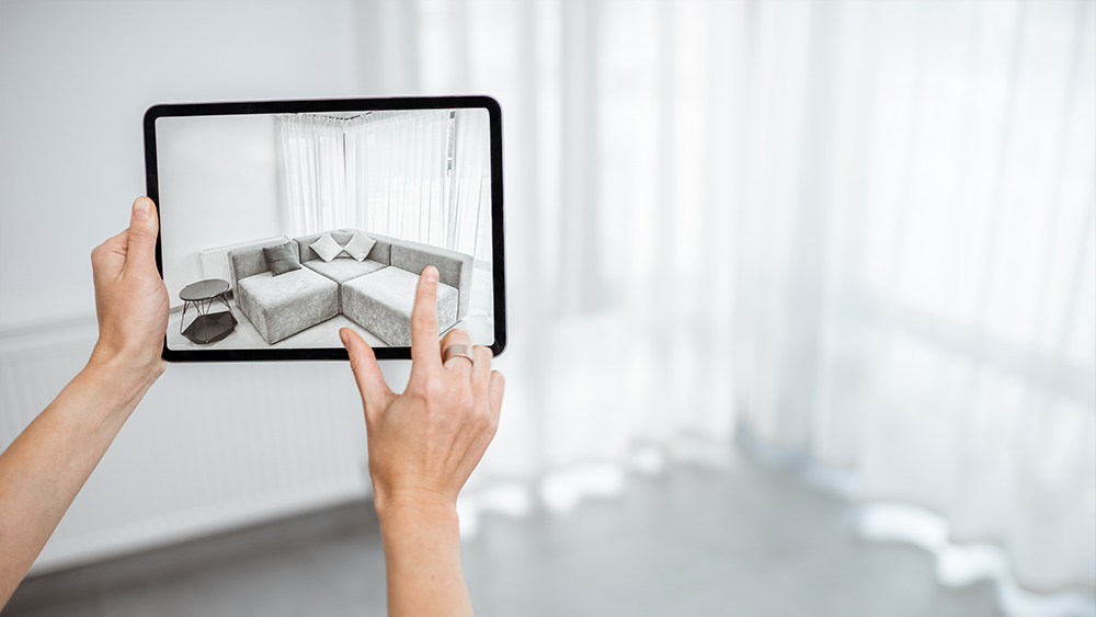 Using augmented reality to design interior