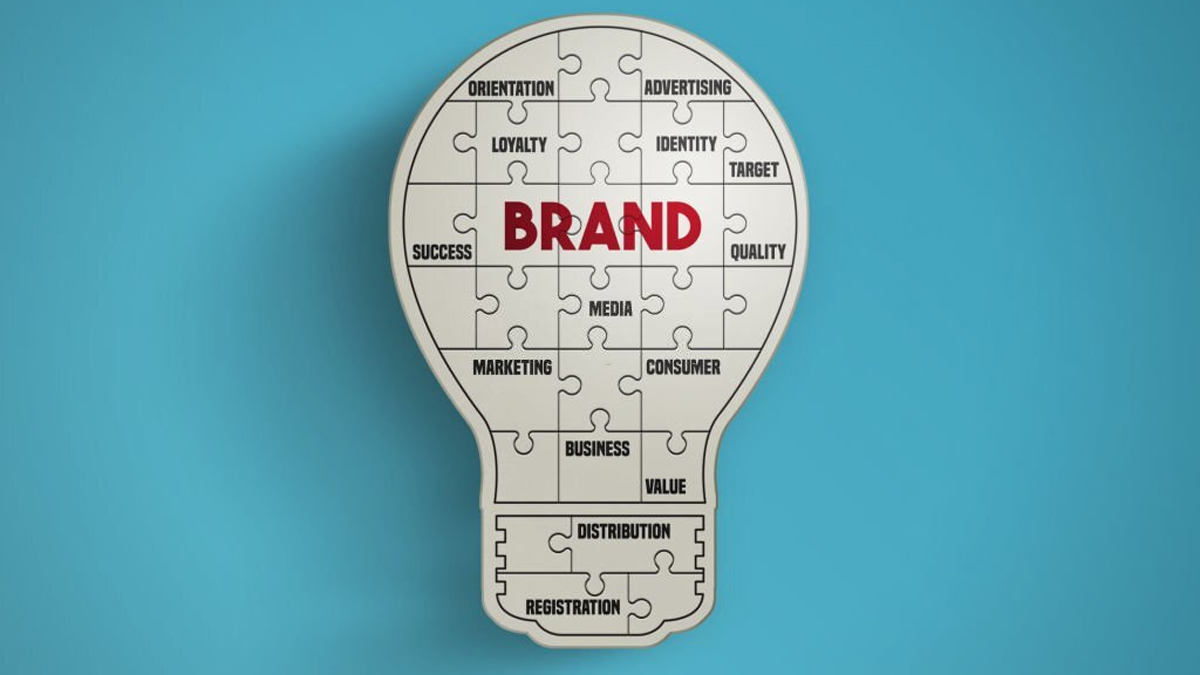 lamp with puzzle and brand